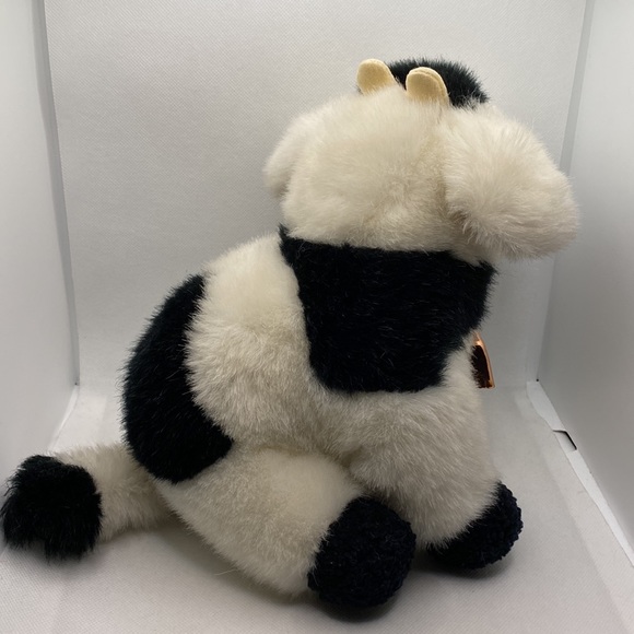 Gund Plush Cow With Brass Bell Soft Stuffed Animal 9” Toy Farm 1987 - Picture 11 of 12